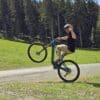 Wheelie am Mountainbike