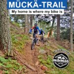 Mountainbiker am neuen Mückä-Trail auf der Simonhöhe