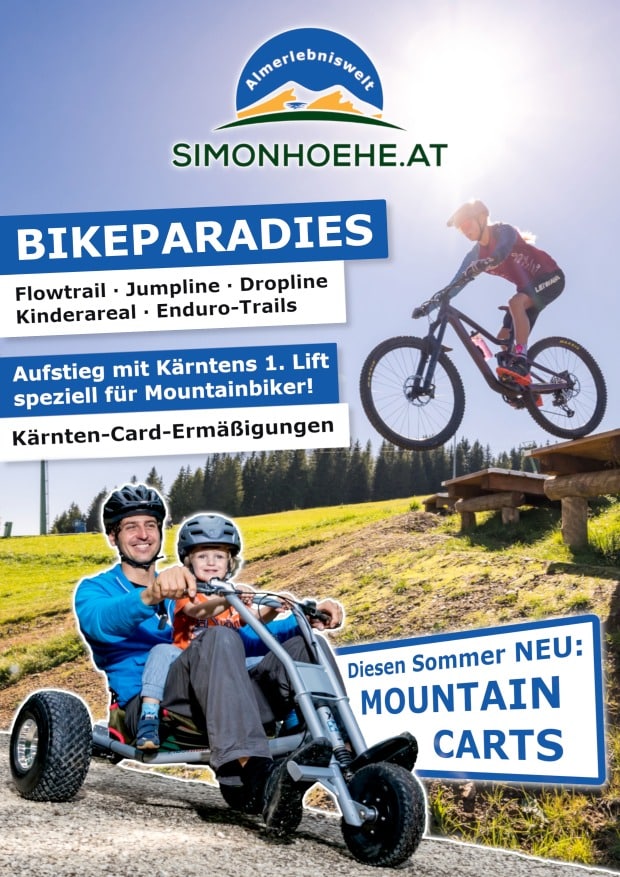 Sommerangebot Bikepark und Mountaincarts