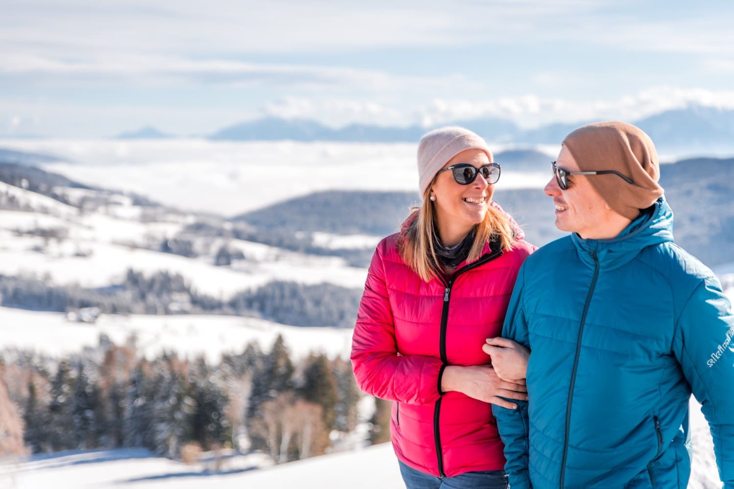 Winterwanderung auf der Simonhöhe in Kärnten