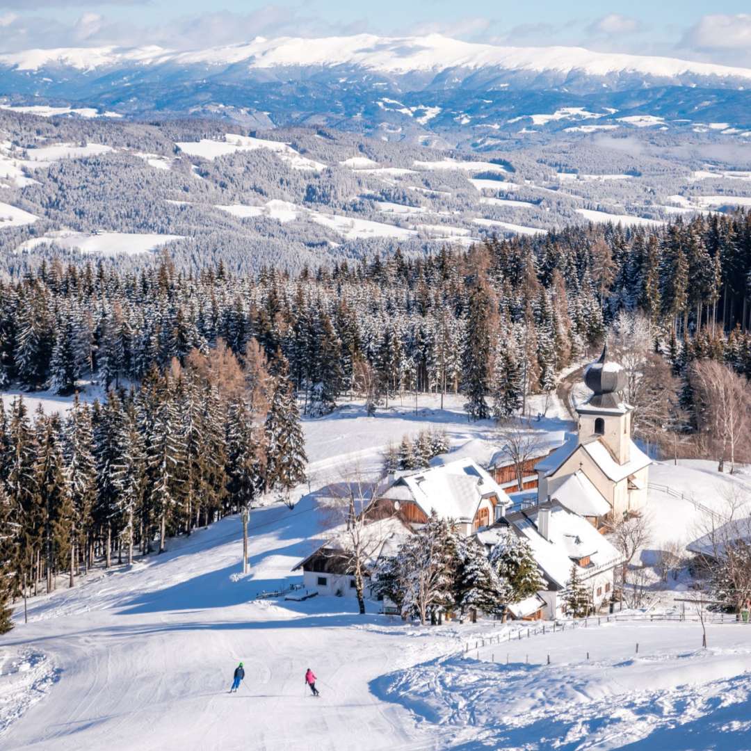 Beliebte Skipiste für Familien auf der Simonhöhe