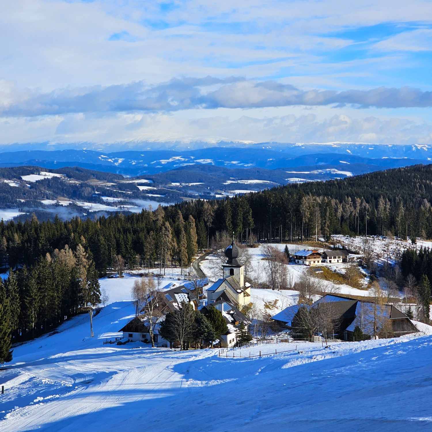 Gasthof Winter im Skigebiet Simonhöhe