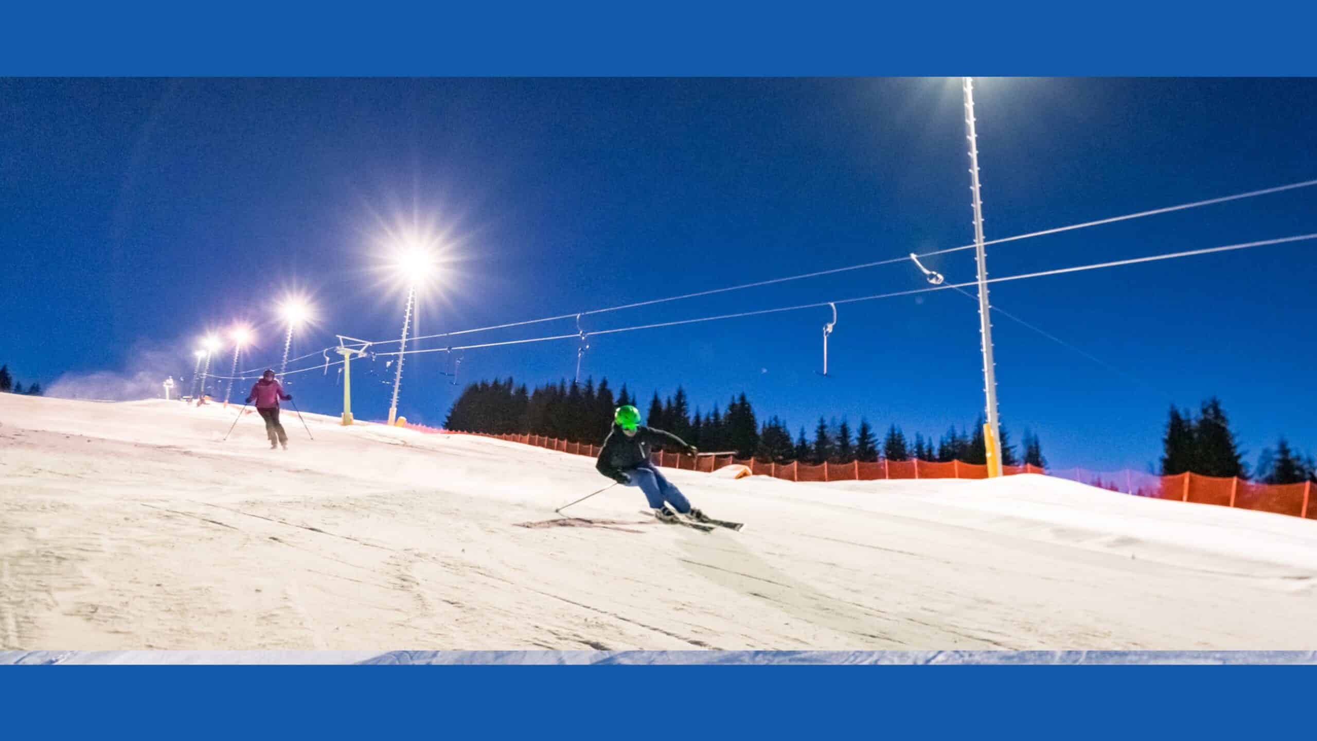 Nachtskilauf im Skigebiet Simonhöhe